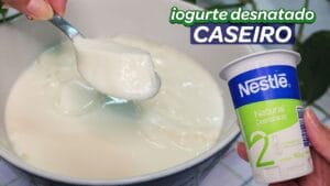 Iogurte Natural Desnatado: 2 Recieta deliciosa simples, prática