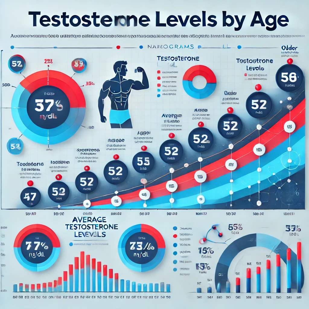 Níveis de Testosterona por Idade